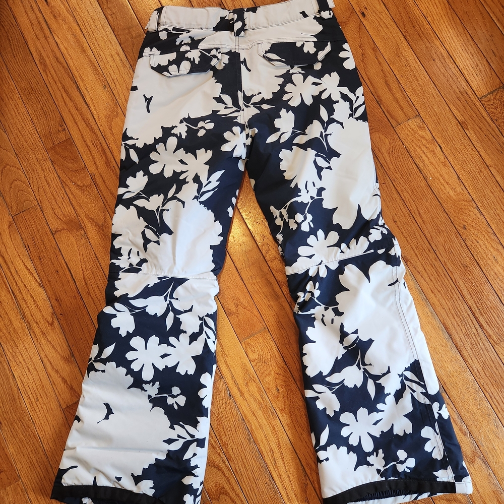 Burton Kids Floral Snow Pants - Navy / Sky (Light) Blue